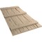 Ekena Millwork Rustic Four Board Joined Board-n-Batten Hand Hewn Faux Wood Shutters, 22W x 60H, PR SHUBJS22X60HHPR - alternate 2